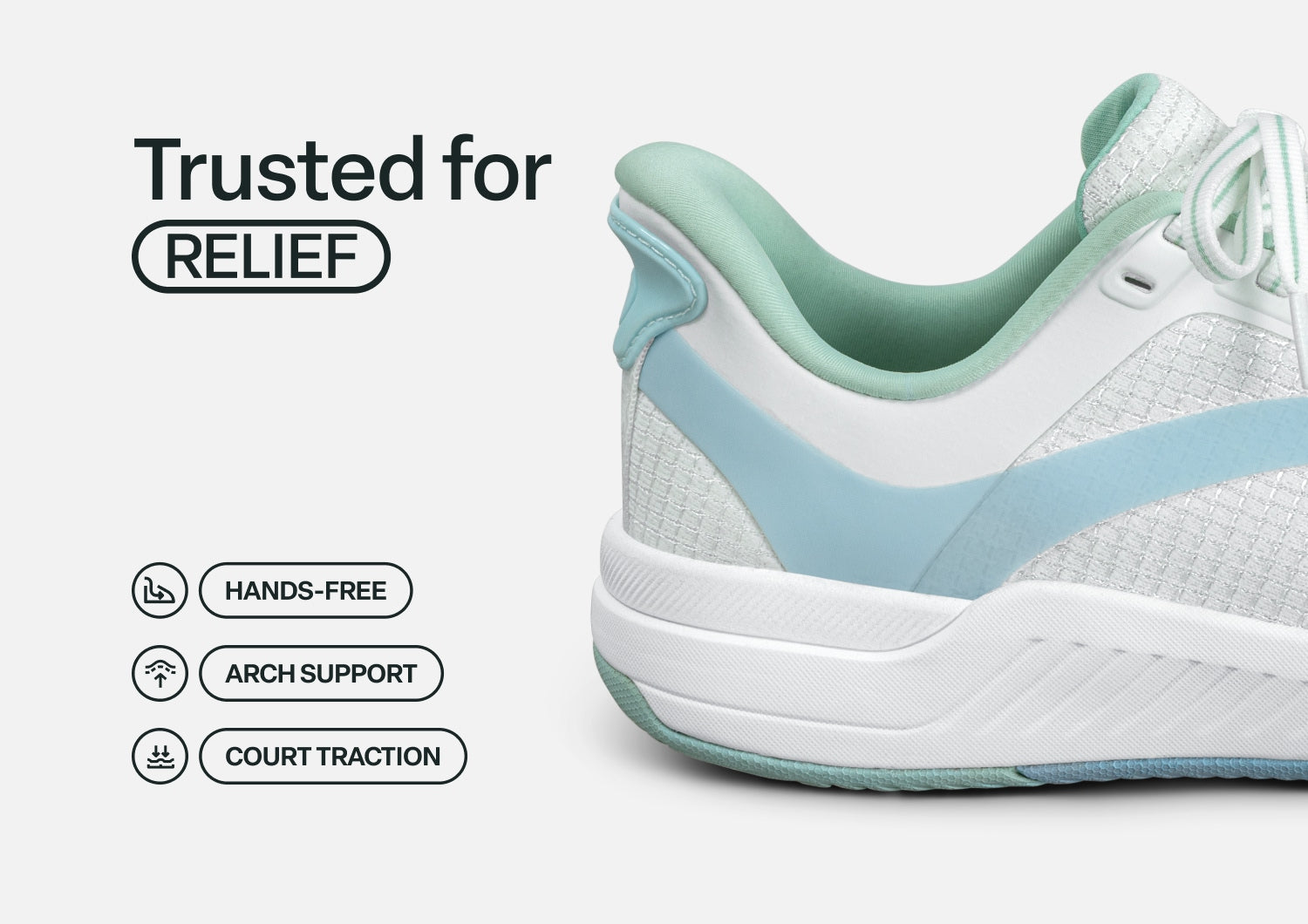 Ace Pickleball Hands-Free - White/Blue/Green
