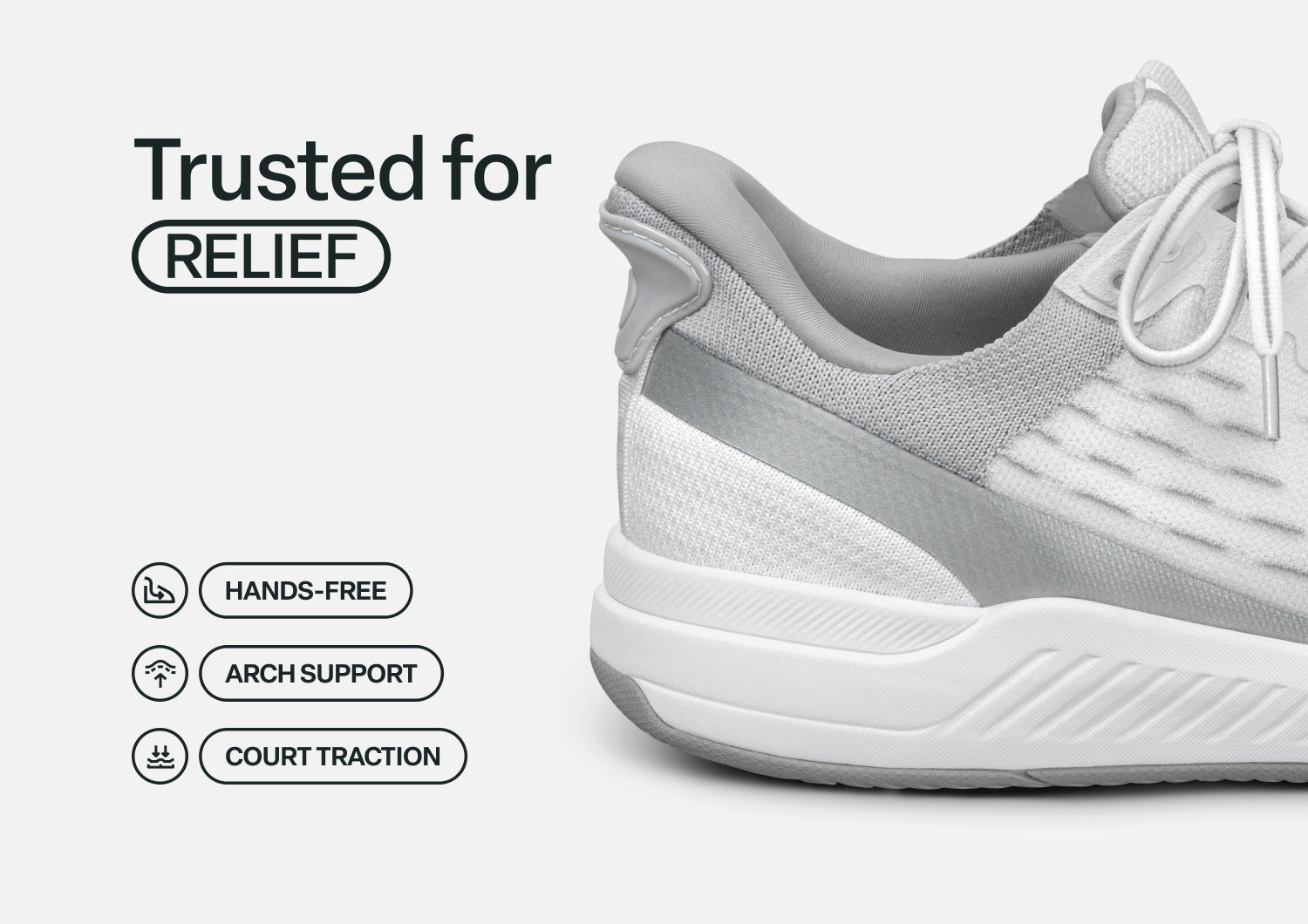 Ace Pickleball Hands-Free - White/Gray