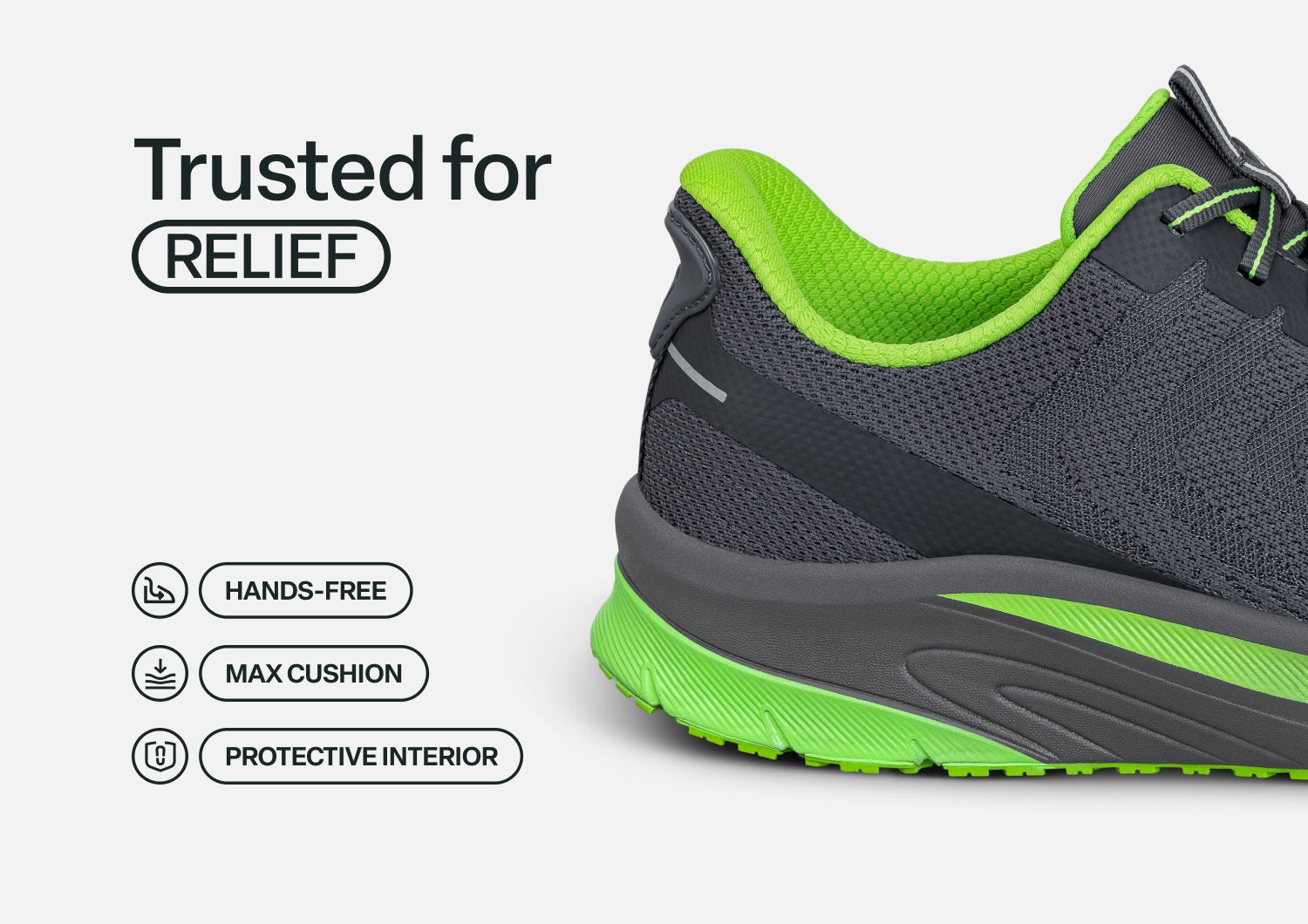 Tilos Hands-Free - Dark Gray/Lime